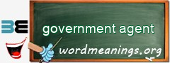 WordMeaning blackboard for government agent